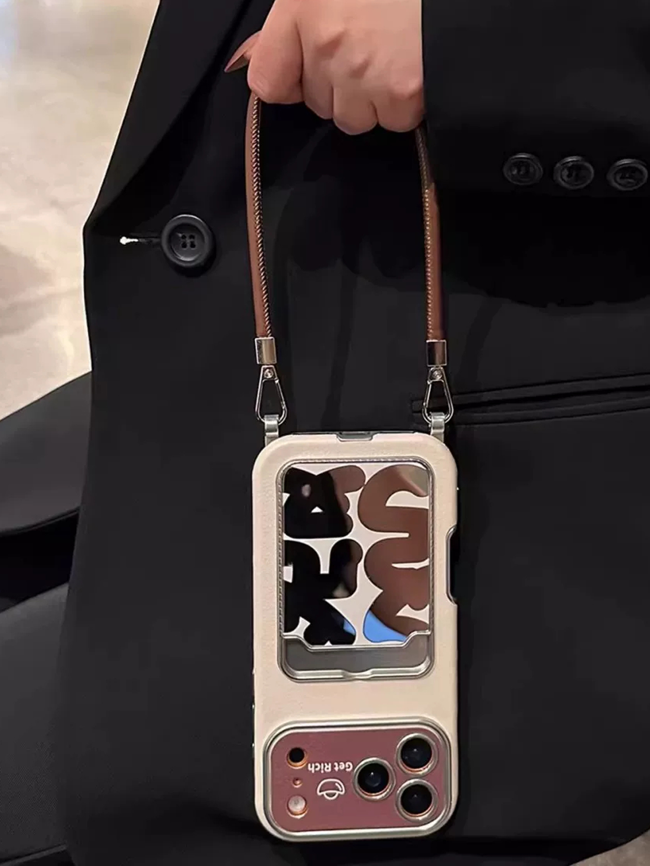 Leather Card Wallet - Étui de téléphone de luxe en