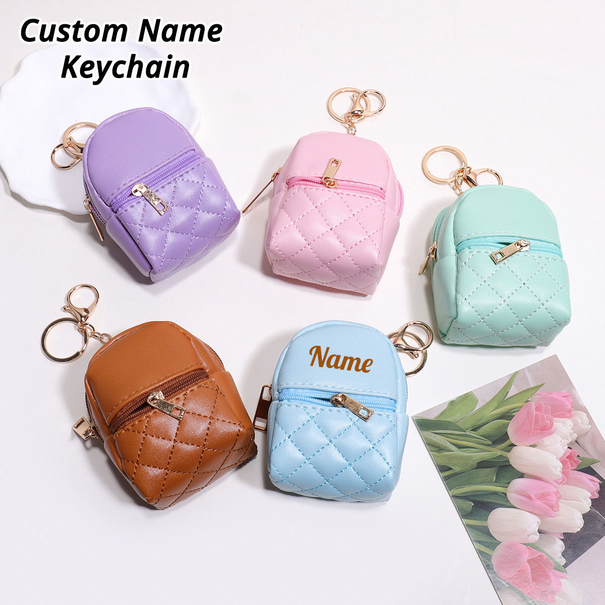Mini porte-clés personnalisé a - Leather Card Wallet avis et prix